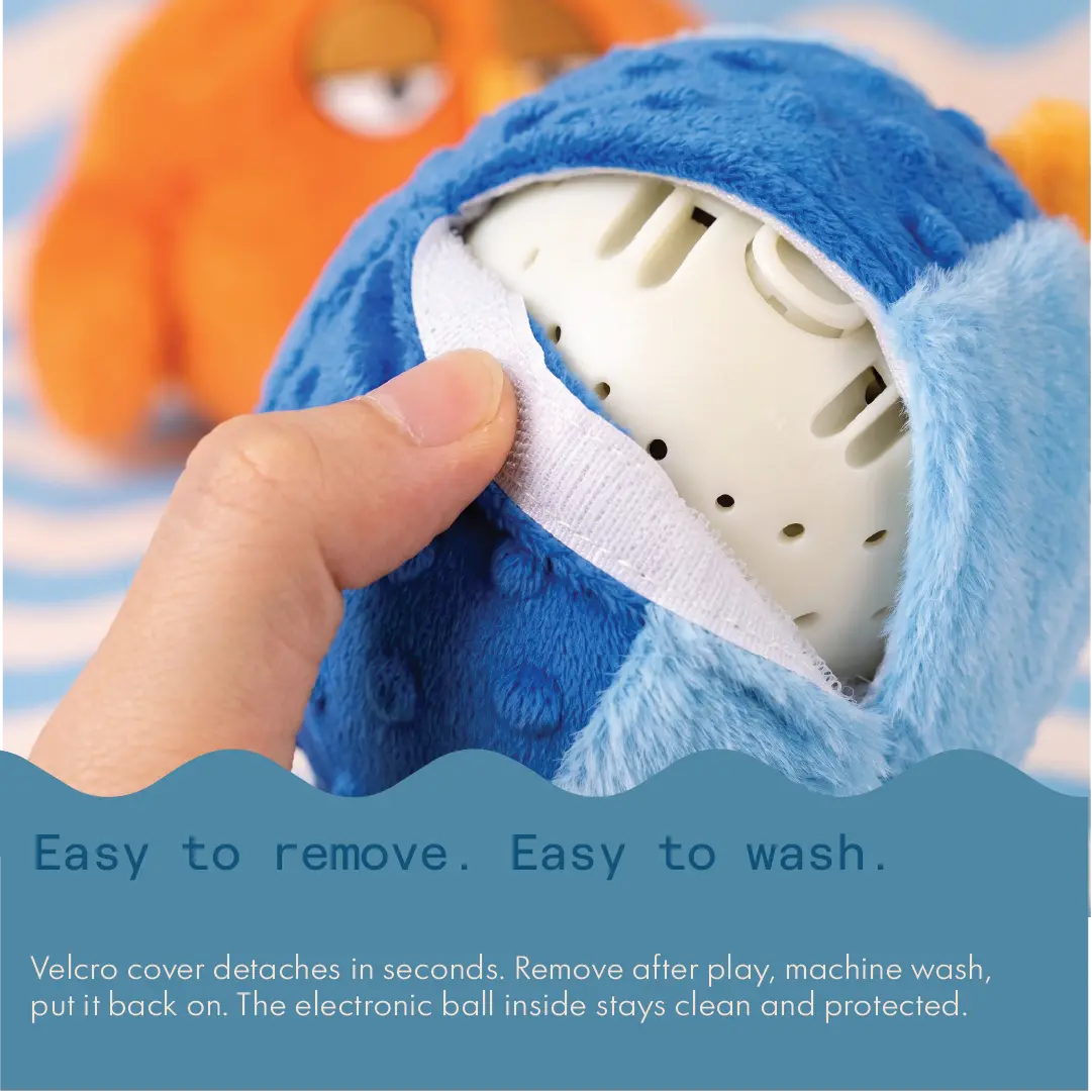 Rusty the Bird, self-moving electronic plush toy with rope legs for dogs, photo 5