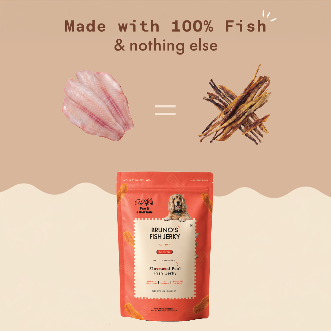 Bruno's Fish Jerky (Grain-Free Dog Treats)