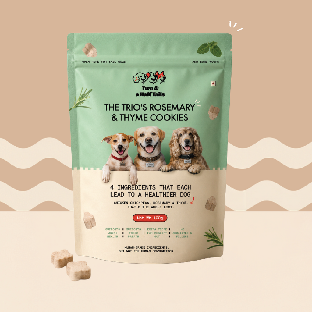The Trio's Rosemary & Thyme Cookies (Grain-Free Dog Treats)