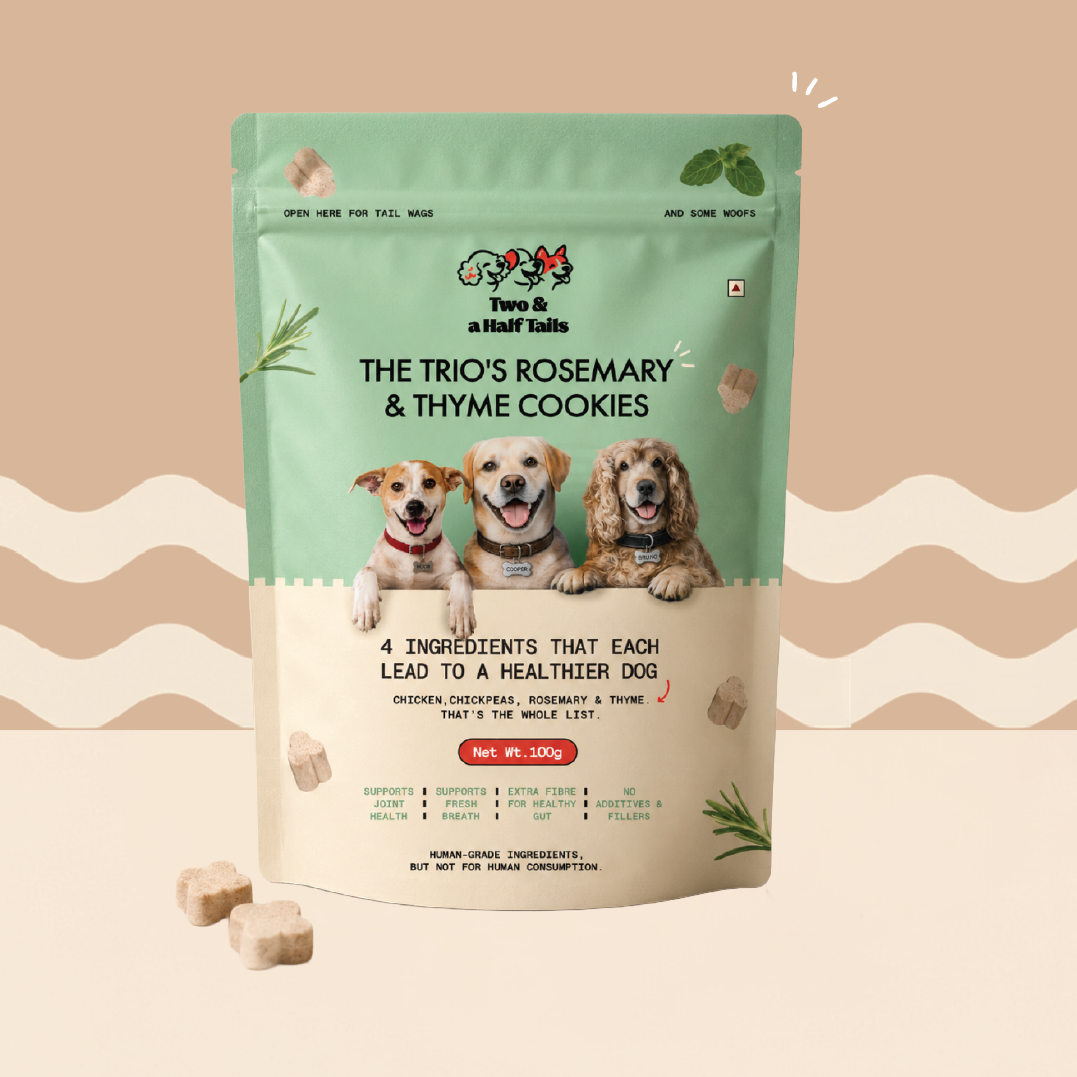 The Trio's Rosemary & Thyme Cookies (Grain-Free Dog Treats)