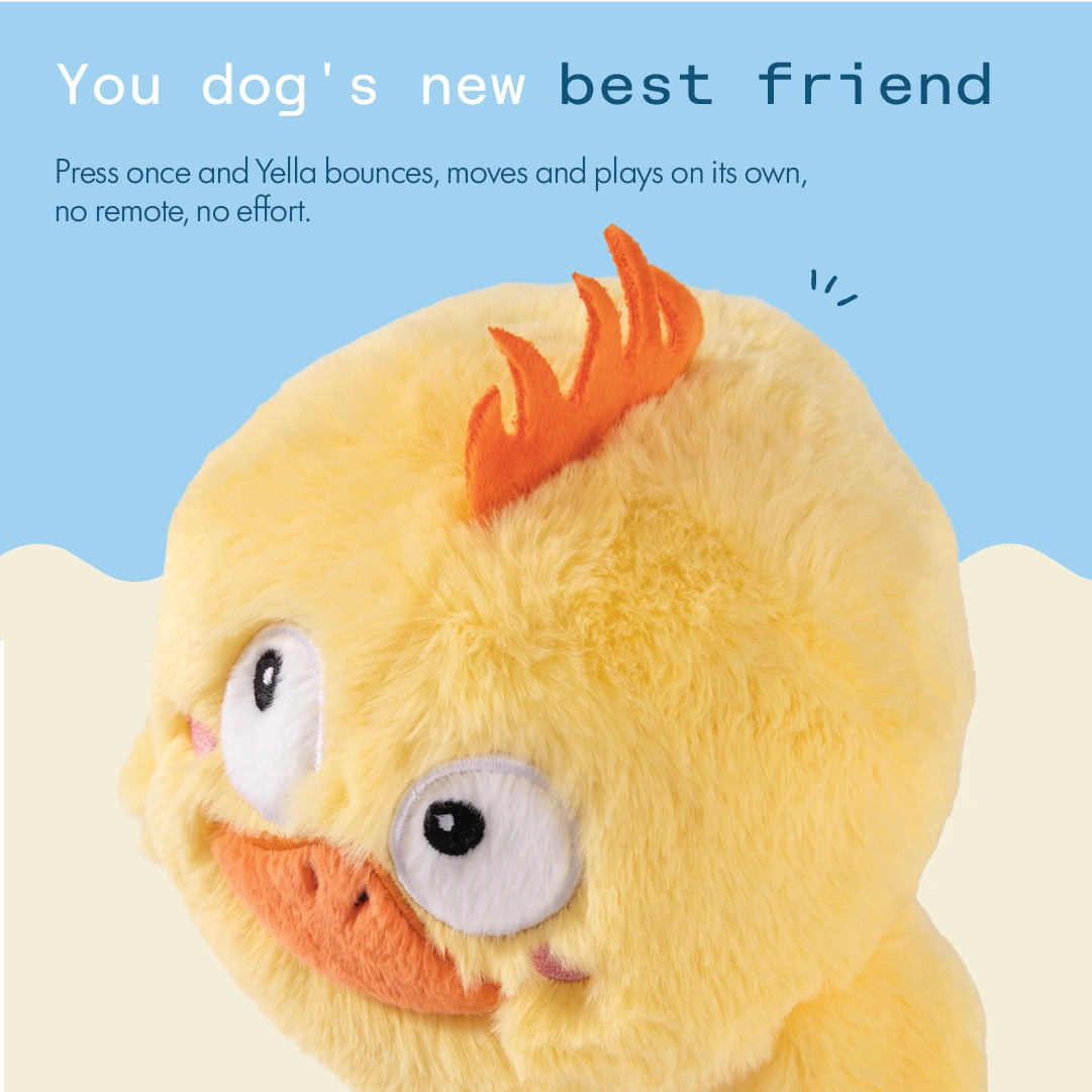 Yella the Bird, self-moving electronic plush toy for dogs, photo 3