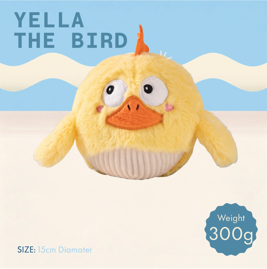Yella the Bird, self-moving electronic plush toy for dogs, photo 2