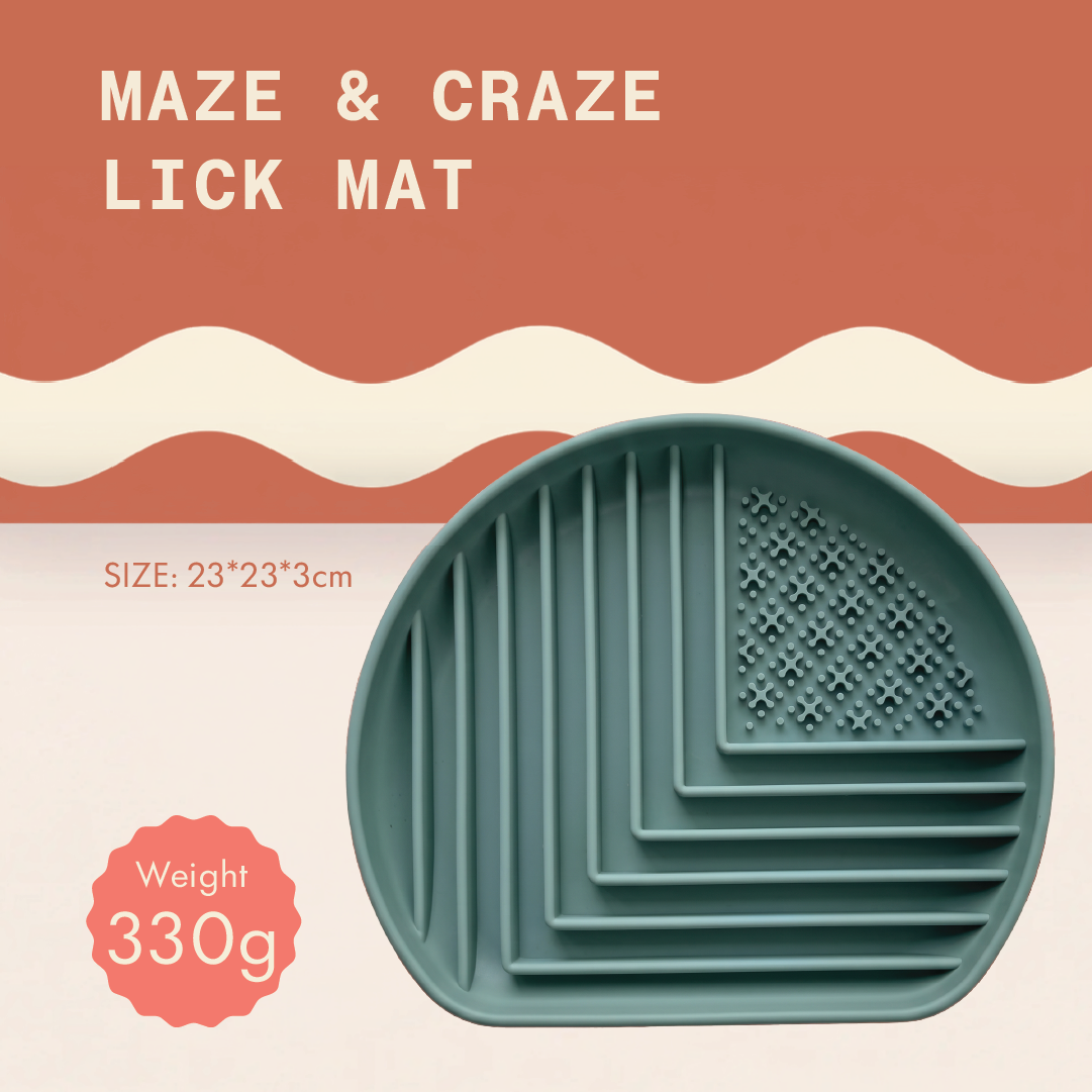 Maze & Craze Slow Feeder/Lick Mat
