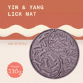 Yin & Yang 2-in-1 silicone slow feeder and lick mat for dogs