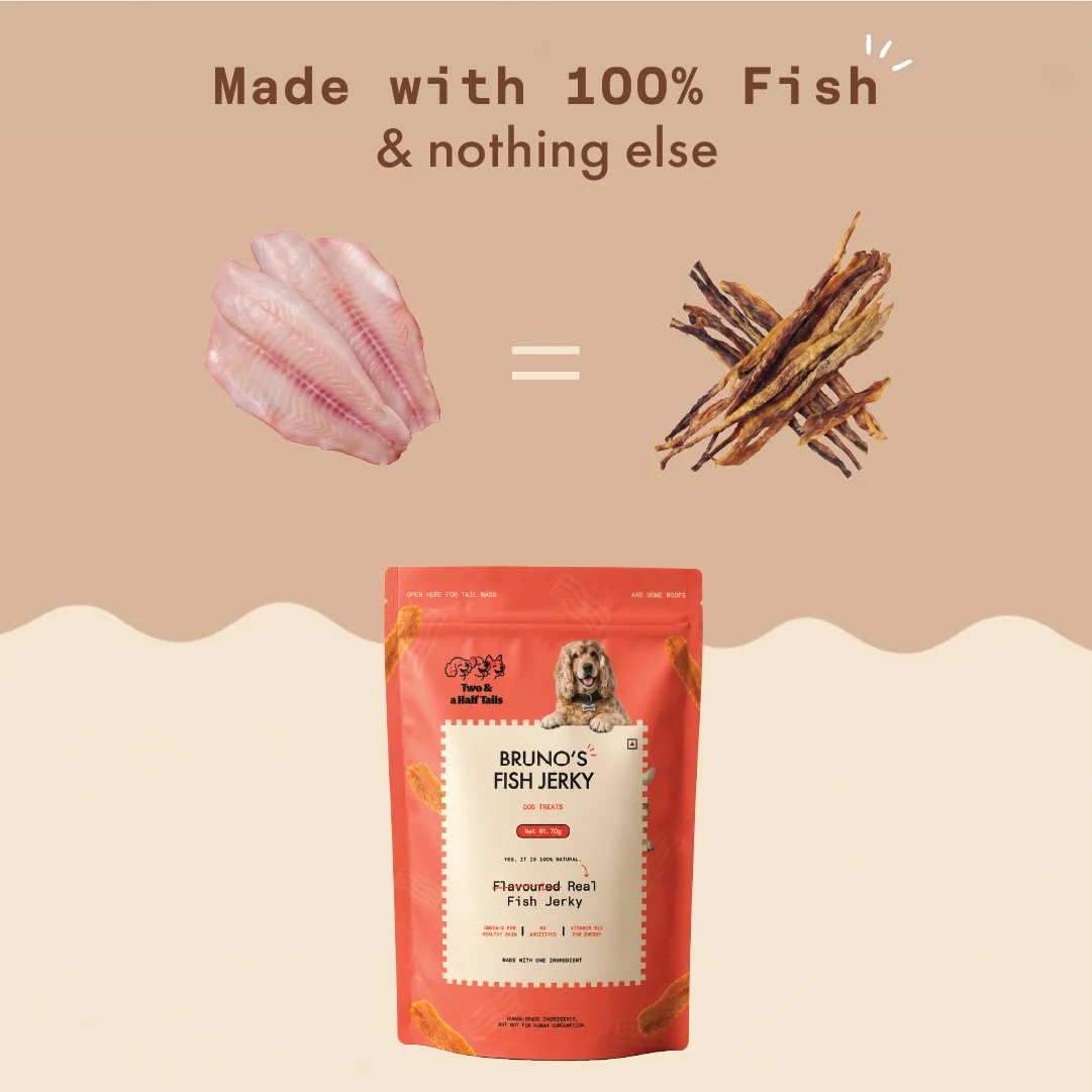 Bruno's Fish Jerky (Grain-Free Dog Treats)
